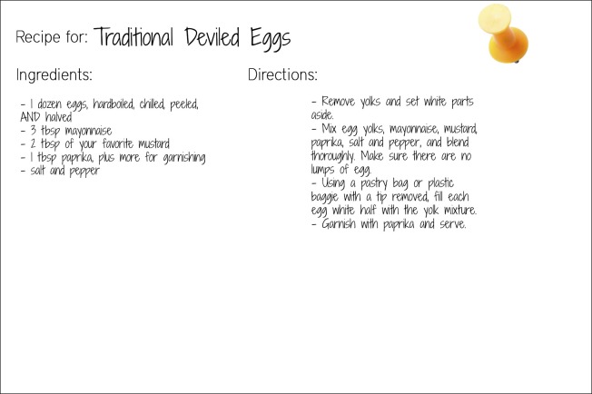 traditional eggs recipe card